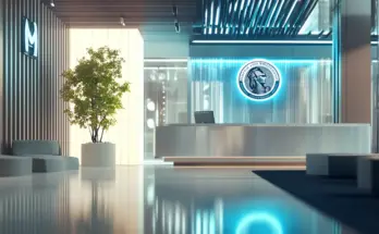 American Express-Aktie modernes büro