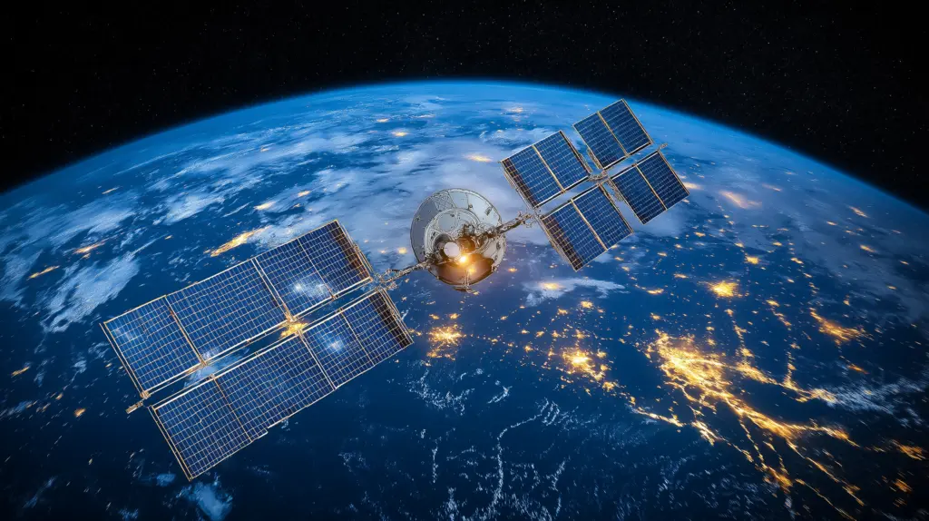 starlink satelliten im weltall