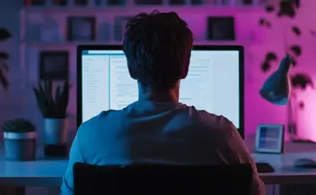 besorgter Benutzer sitzt vor einem Computerbildschirm Datenschutz DeepSeek