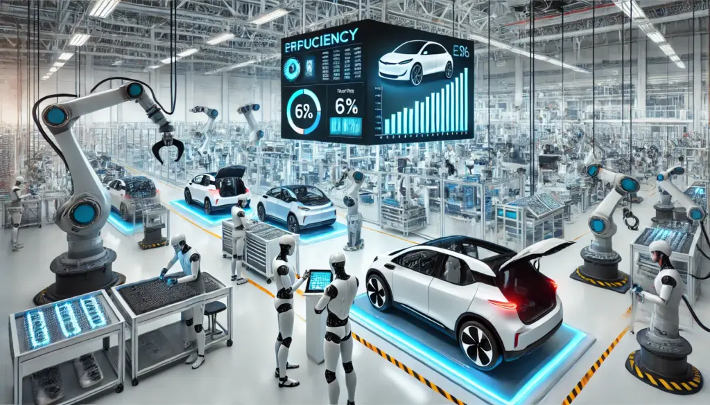 Fabrik Mercedes Benz mit Robotern Sparprogramm
