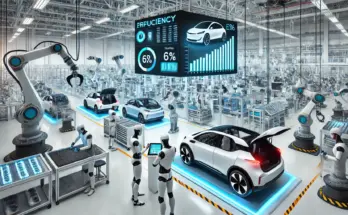 Fabrik Mercedes Benz mit Robotern Sparprogramm
